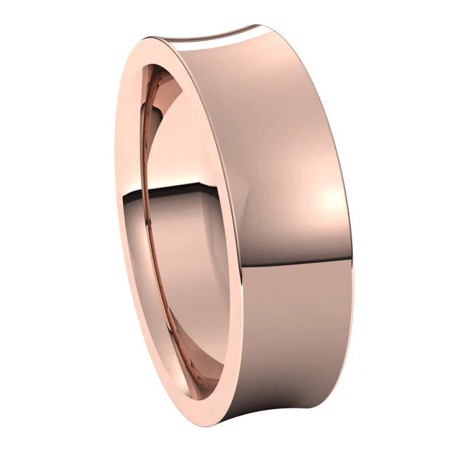 6mm Concave Comfort Fit Wedding Band