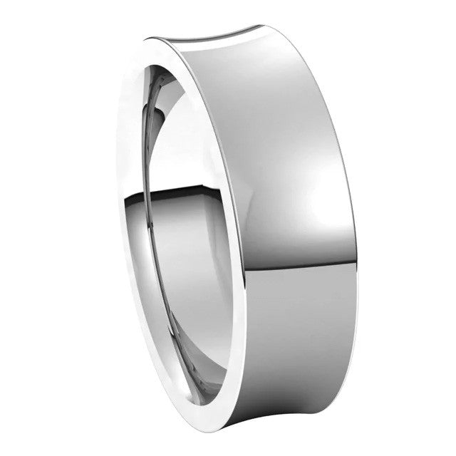 6mm Concave Comfort Fit Wedding Band