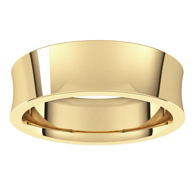 6mm Concave Comfort Fit Wedding Band