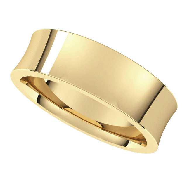6mm Concave Comfort Fit Wedding Band