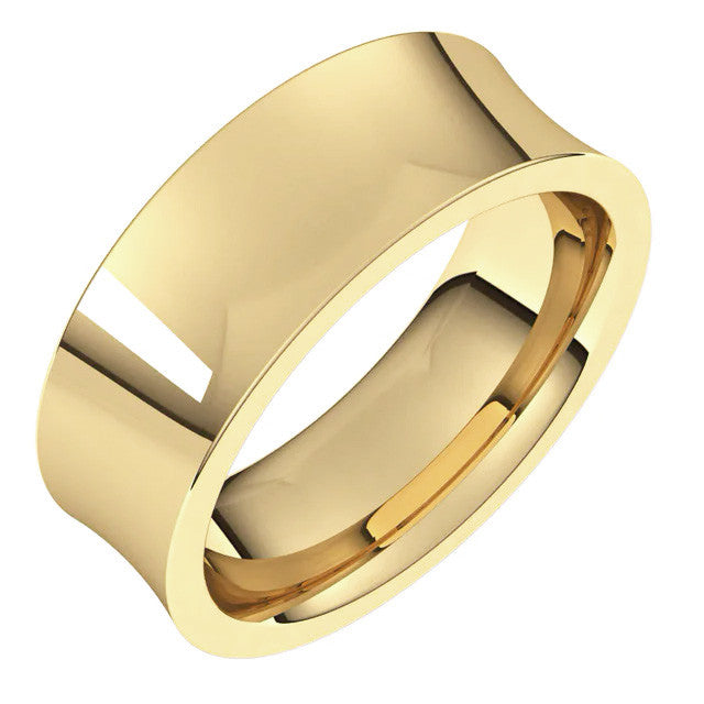 7mm Concave Comfort Fit Wedding Band