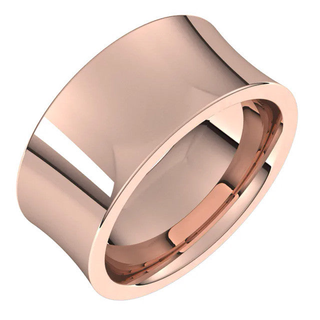 9mm Concave Comfort Fit Wedding Band