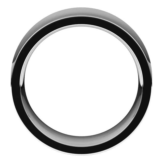 9mm Platinum Concave Comfort Fit Wedding Band