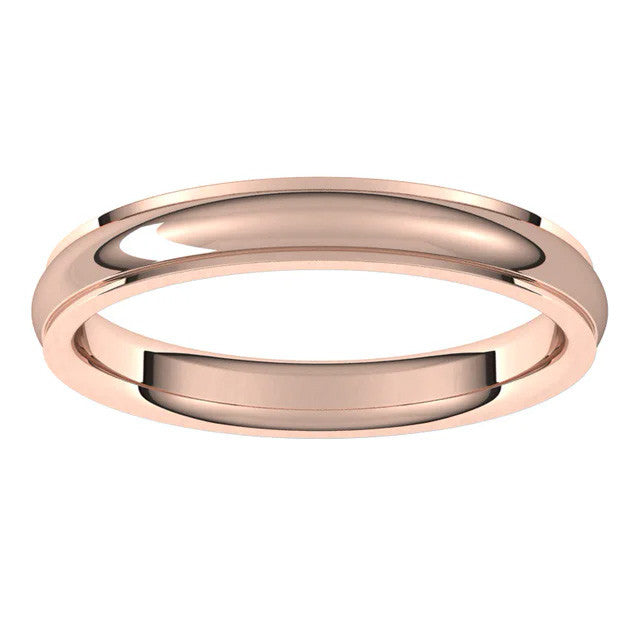 3mm Stepped Comfort Fit Wedding Band