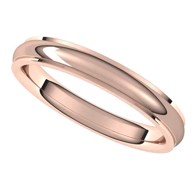 3mm Stepped Comfort Fit Wedding Band