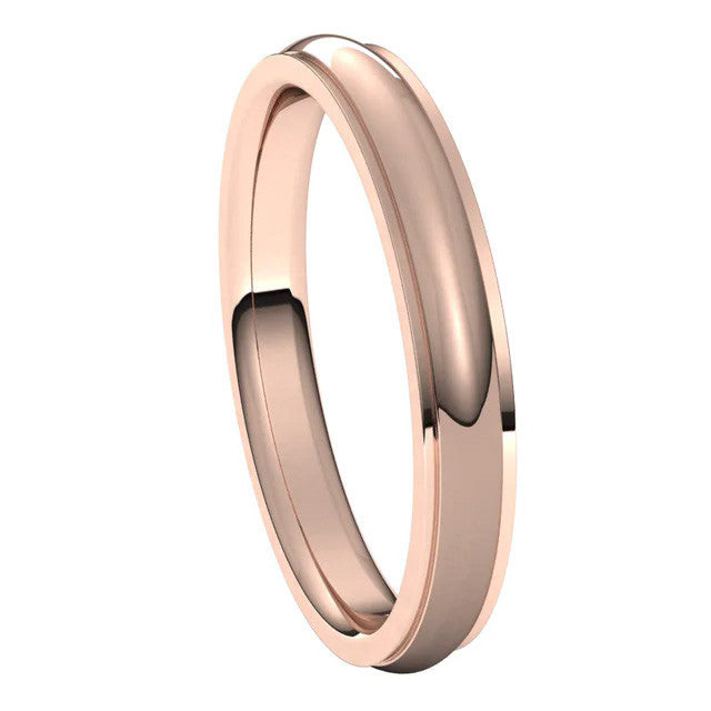 3mm Stepped Comfort Fit Wedding Band