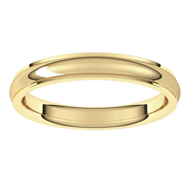 3mm Stepped Comfort Fit Wedding Band