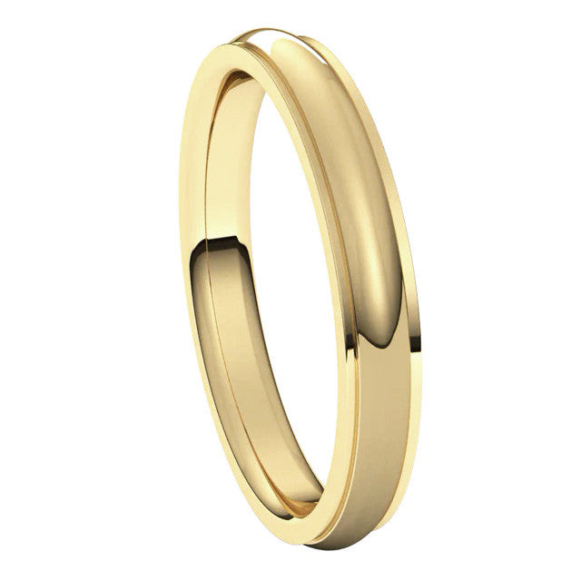 3mm Stepped Comfort Fit Wedding Band