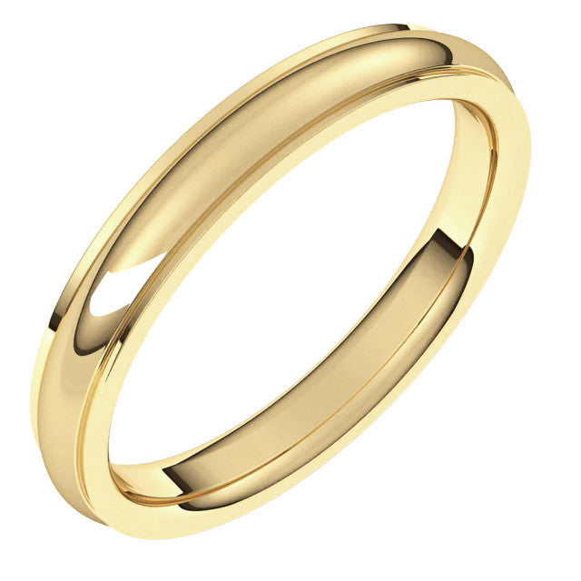 3mm Stepped Comfort Fit Wedding Band