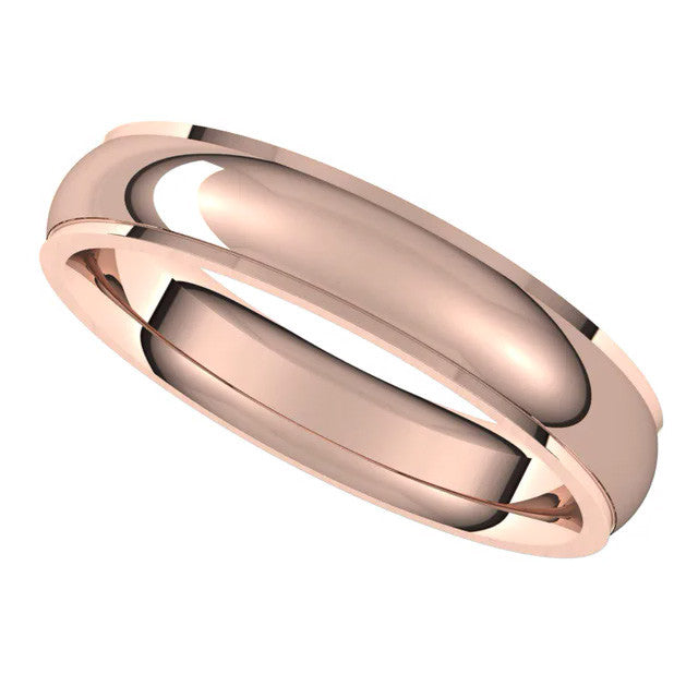 4mm Stepped Comfort Fit Wedding Band