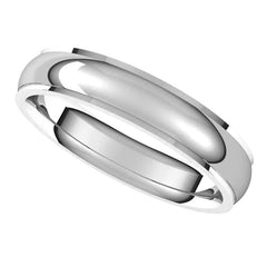 4mm Stepped Comfort Fit Wedding Band