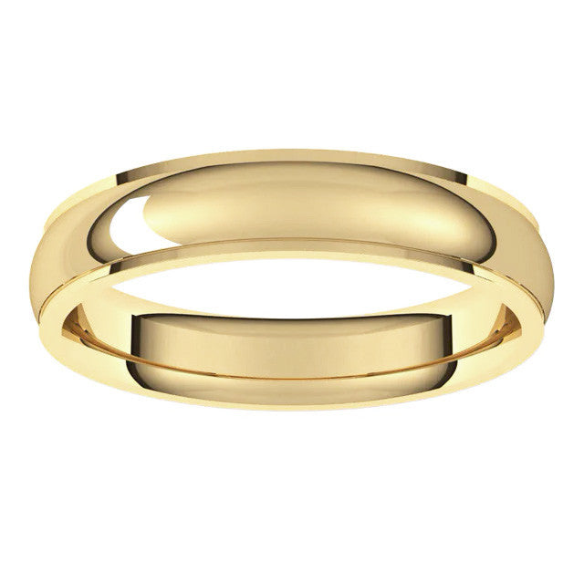 4mm Stepped Comfort Fit Wedding Band