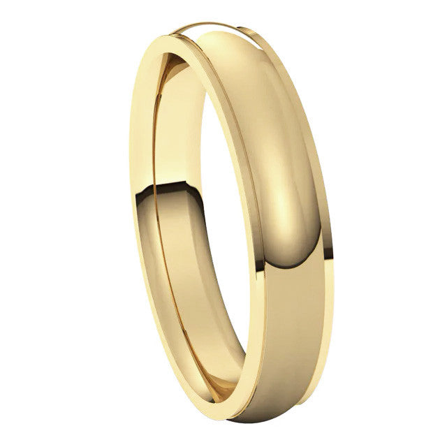 4mm Stepped Comfort Fit Wedding Band
