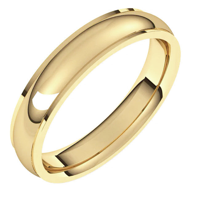 4mm Stepped Comfort Fit Wedding Band
