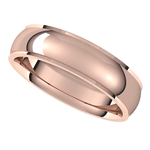 5mm Stepped Comfort Fit Wedding Band