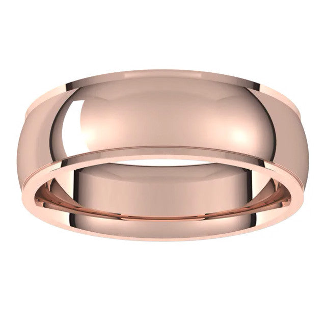 6mm Stepped Comfort Fit Wedding Band