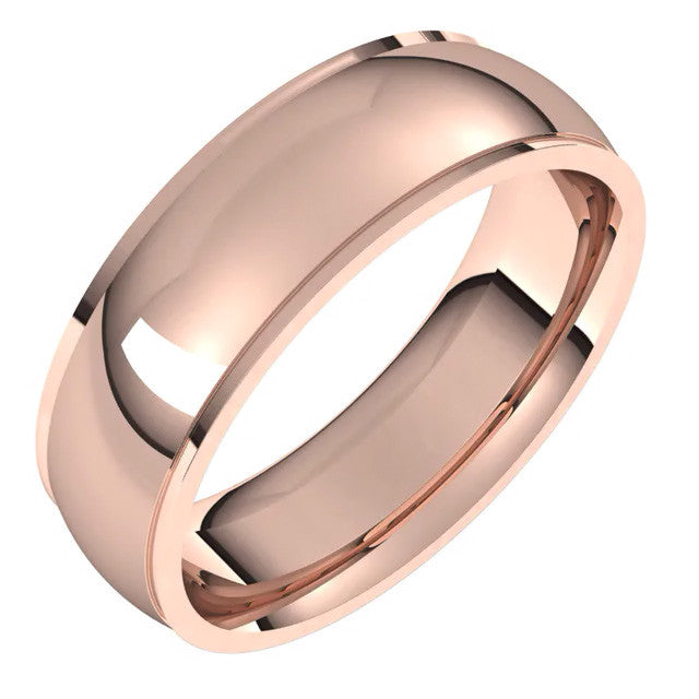 6mm Stepped Comfort Fit Wedding Band