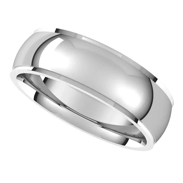 6mm Stepped Comfort Fit Wedding Band