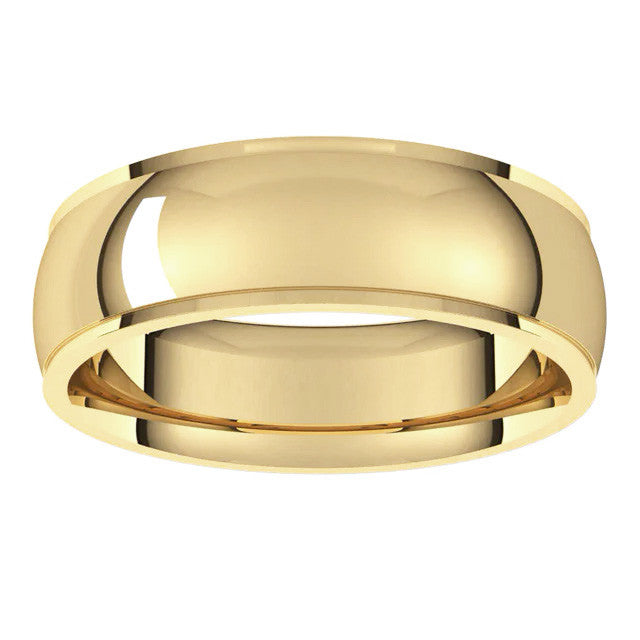 6mm Stepped Comfort Fit Wedding Band