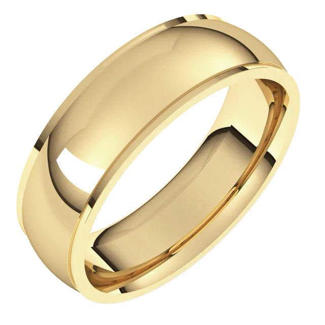 6mm Stepped Comfort Fit Wedding Band