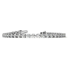 Round Brilliant Moissanite 3-Prong Bracelet, 5.7ct (3.5mm)