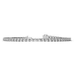 4-Prong 2.7mm Round Brilliant Moissanite Tennis Bracelet 4.2ct - 5.2ct