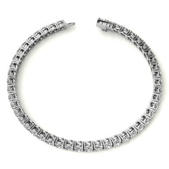 4-Prong 3.5mm Round Brilliant Moissanite Tennis Bracelet 6.6ct - 8.1ct