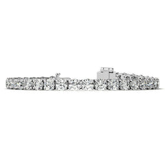 4-Prong 5mm Round Brilliant Moissanite Tennis Bracelet 16.5ct - 19ct