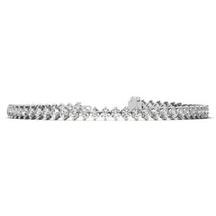 2-Prong 2.7mm Round Brilliant Moissanite Tennis Bracelet 4.2ct - 5.2ct