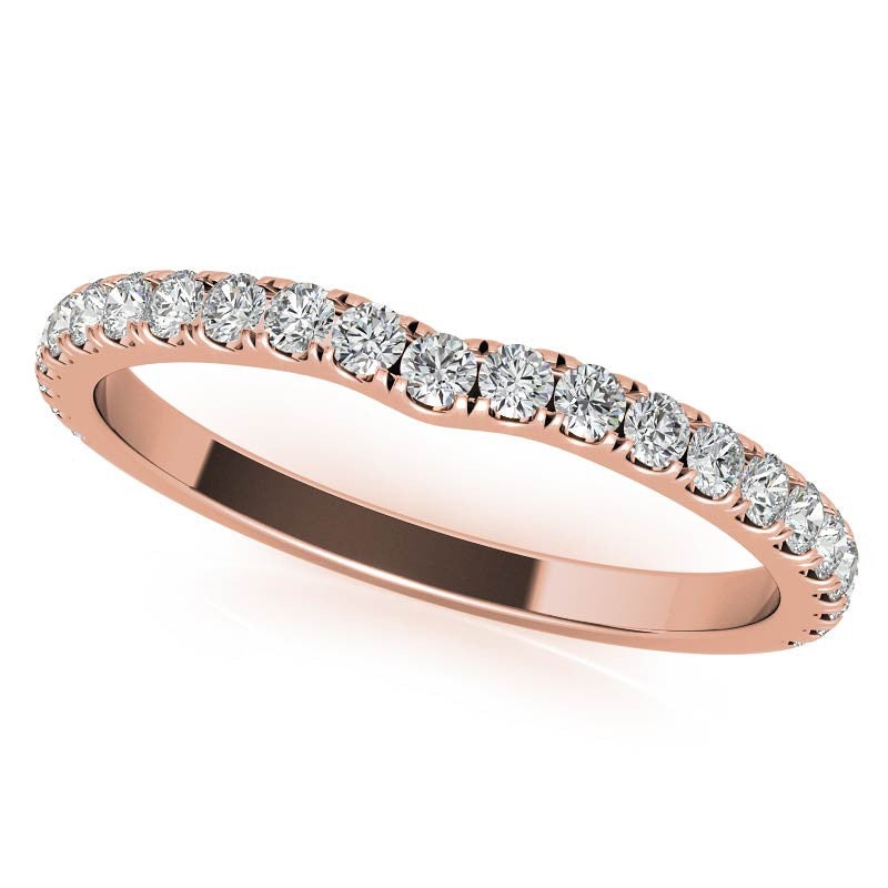 Diamond Collar Cushion Moissanite Engagement Ring - 2mm