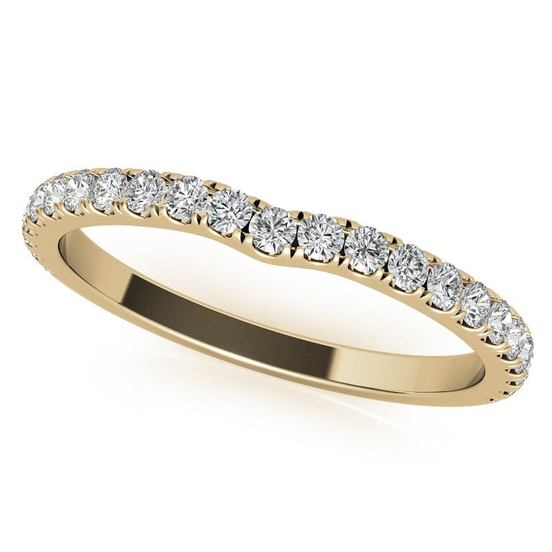 Diamond Collar Cushion Moissanite Engagement Ring - 2mm