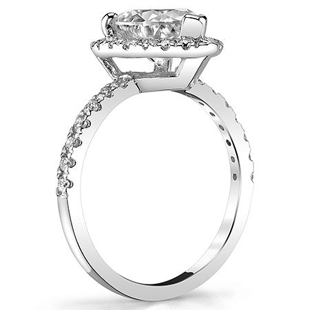 Classic Pear Moissanite Engagement Ring