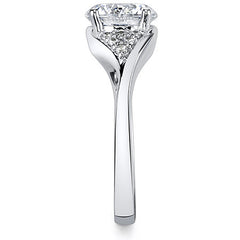 Bypass Round Brilliant Engagement Ring