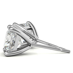 4-Prong Martini Princess Moissanite Stud Earrings