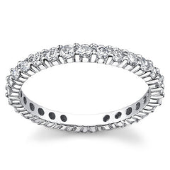 2.0mm Moissanite Shared Prong Eternity Ring
