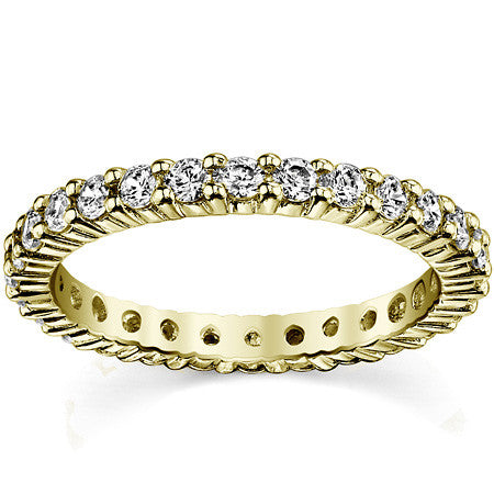 2.0mm Moissanite Shared Prong Eternity Ring