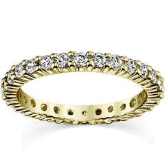 2.0mm Moissanite Shared Prong Eternity Ring