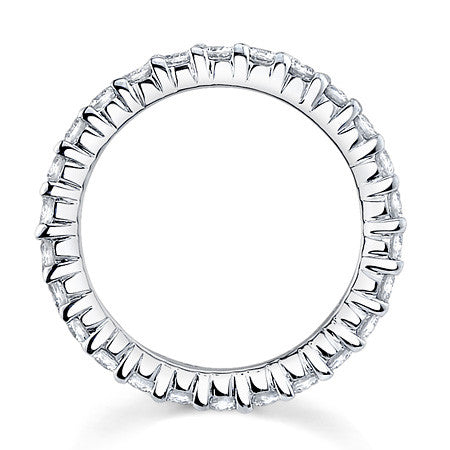 2.5mm Moissanite Shared Prong Eternity Ring