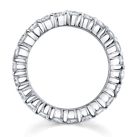 3.0mm Moissanite Shared Prong Eternity Ring