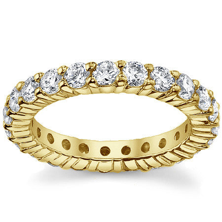 3.0mm Moissanite Shared Prong Eternity Ring