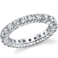 3.0mm Moissanite Shared Prong Eternity Ring
