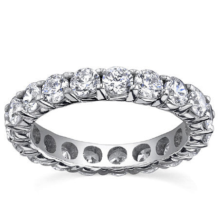 3.5mm Moissanite Shared Prong Eternity Ring