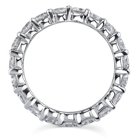 3.5mm Moissanite Shared Prong Eternity Ring