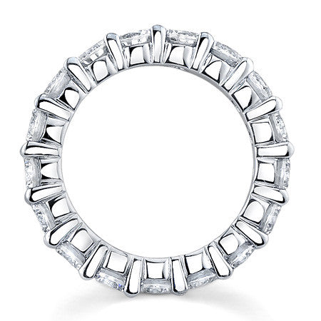 4.0mm Moissanite Shared Prong Eternity Ring