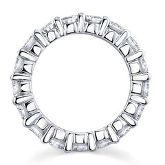 4.0mm Moissanite Shared Prong Eternity Ring