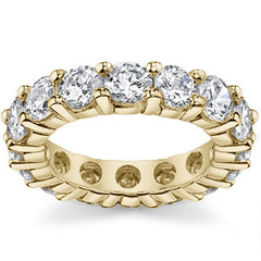 4.5mm Moissanite Shared Prong Eternity Ring