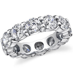 5mm Moissanite Shared Prong Eternity Ring