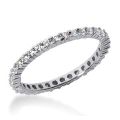 1.5mm Moissanite Shared Prong Eternity Ring