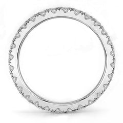 2.0mm Moissanite Round 4-Prong Eternity Ring