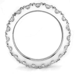 3.5mm Moissanite Round 4-Prong Eternity Ring